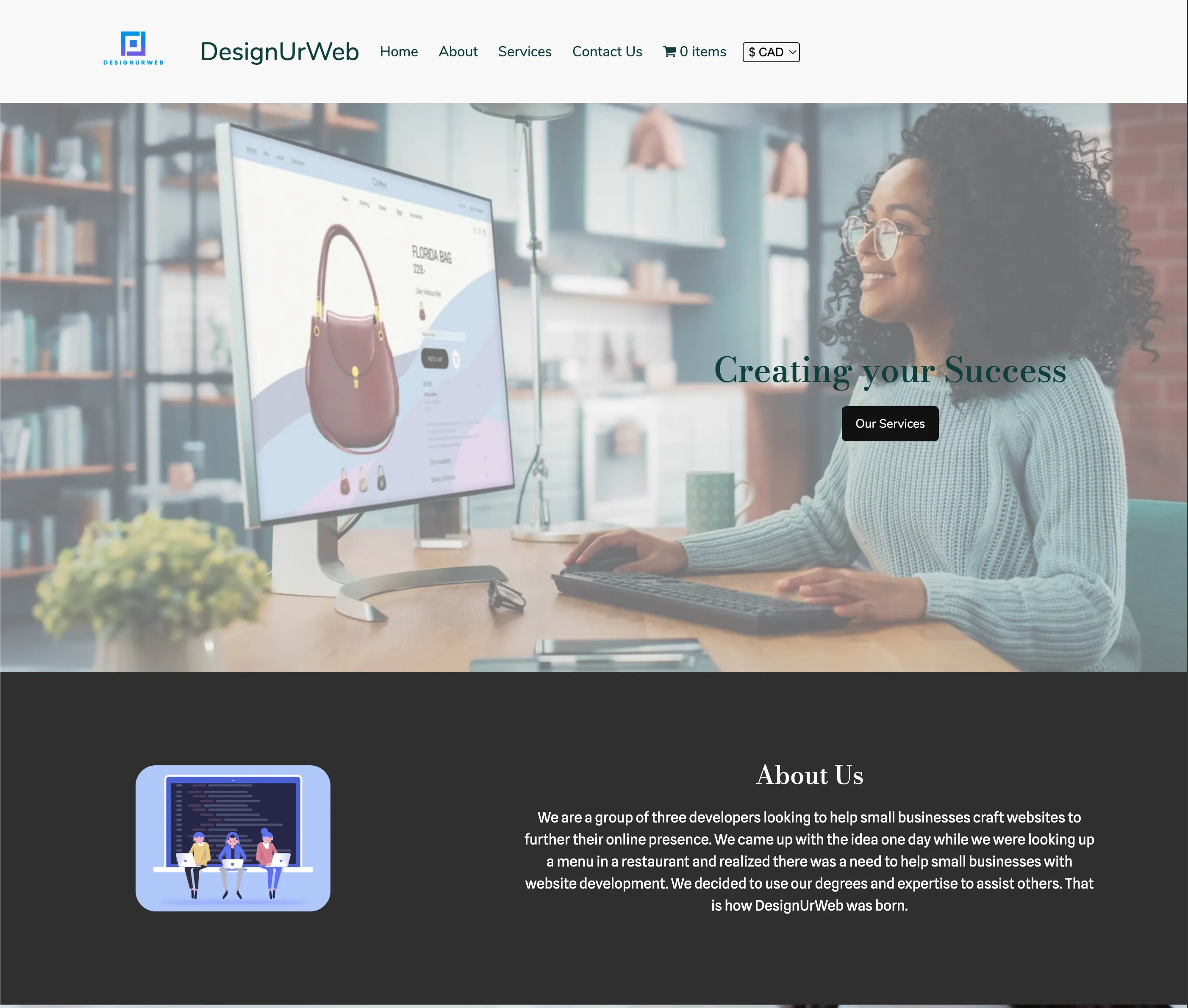 DesignUrWeb hero