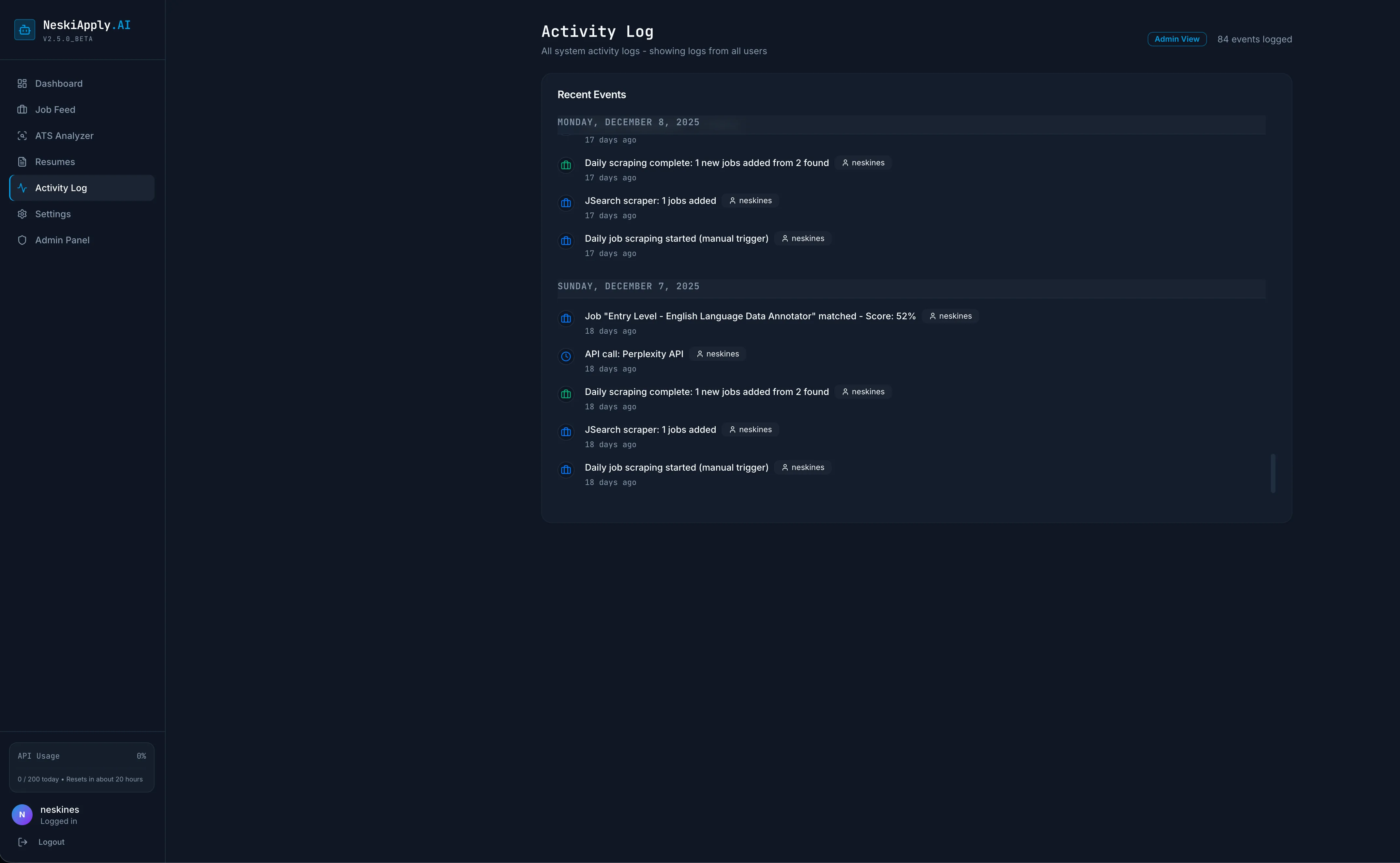 Screenshot gallery