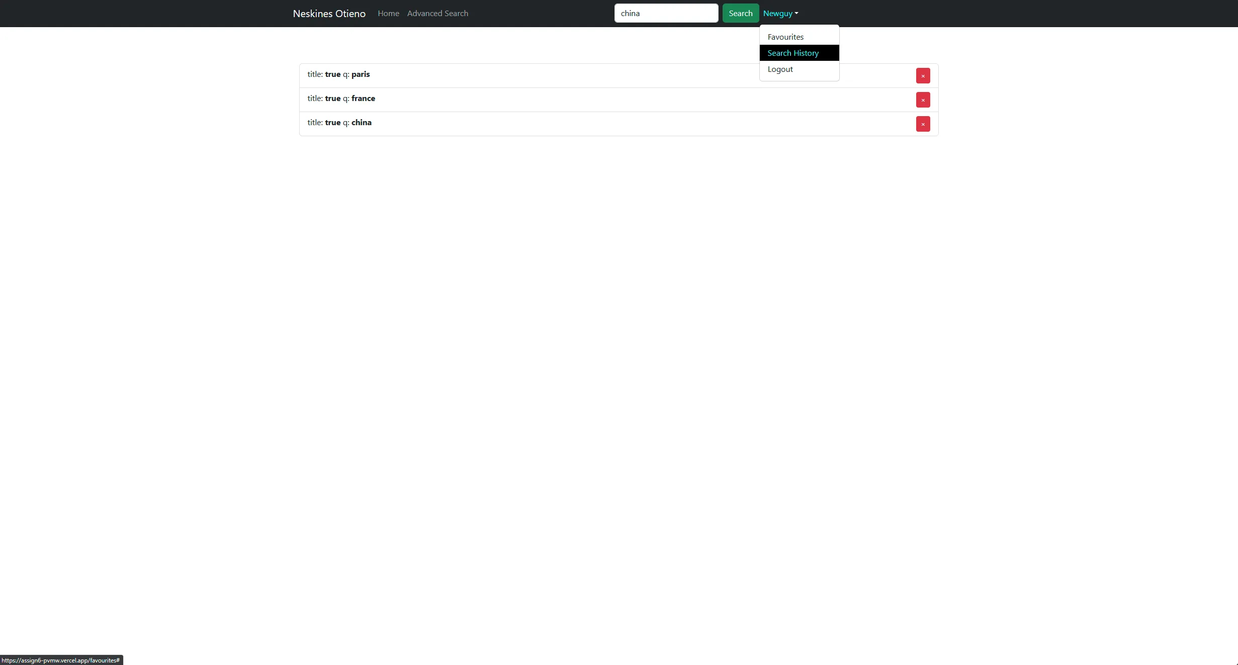 Screenshot gallery