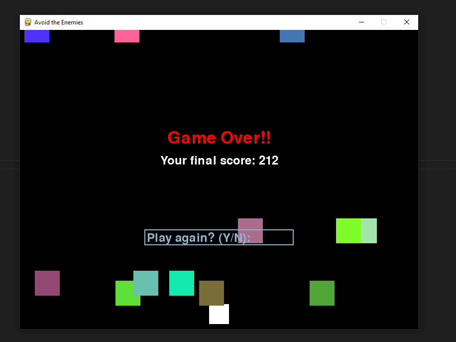 Avoiding game screenshot 1