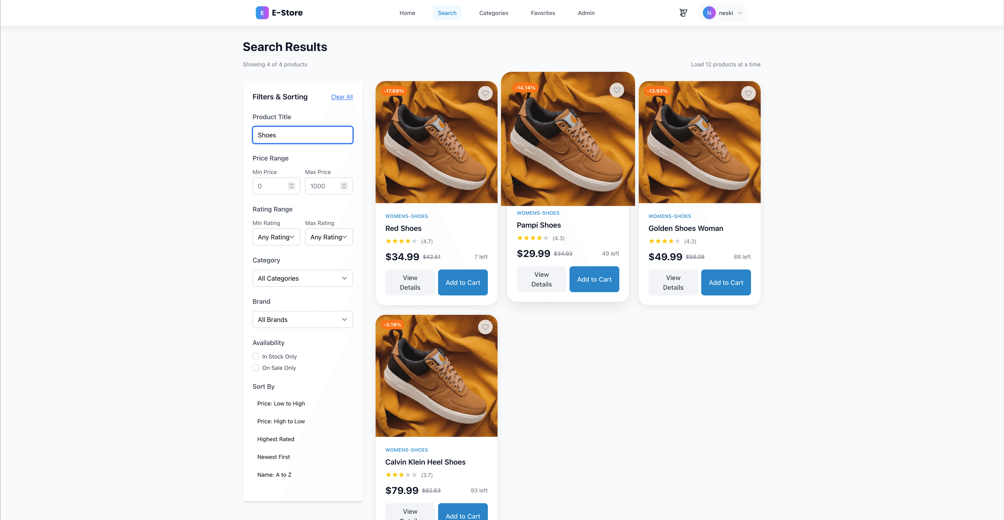 E-commerce Store screenshot 2