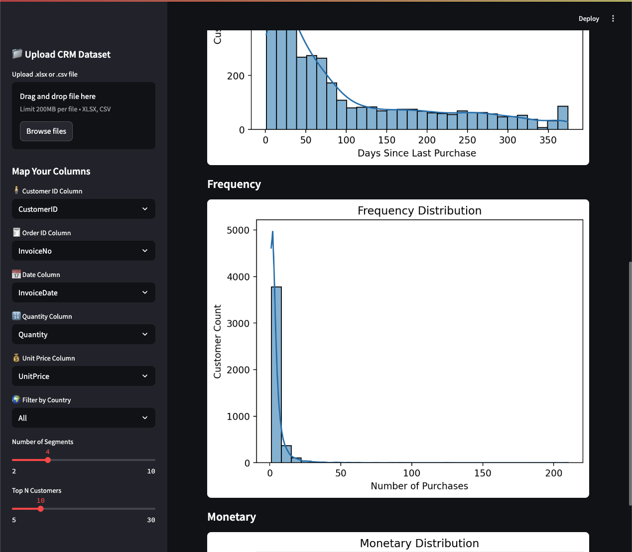Customer Segmentation App screenshot 4