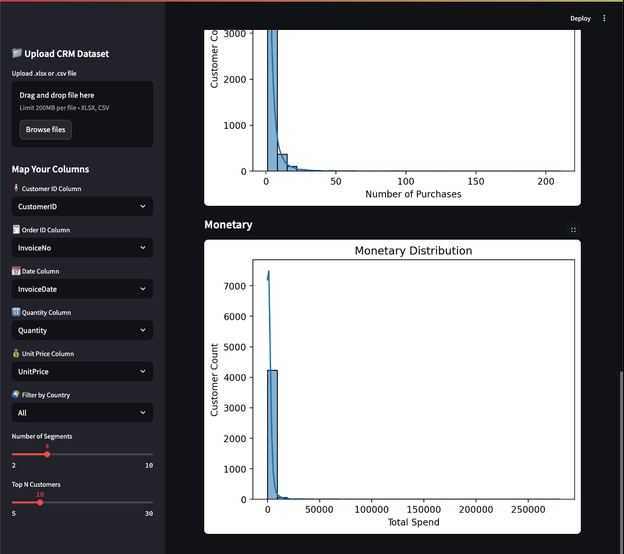 Customer Segmentation App screenshot 5