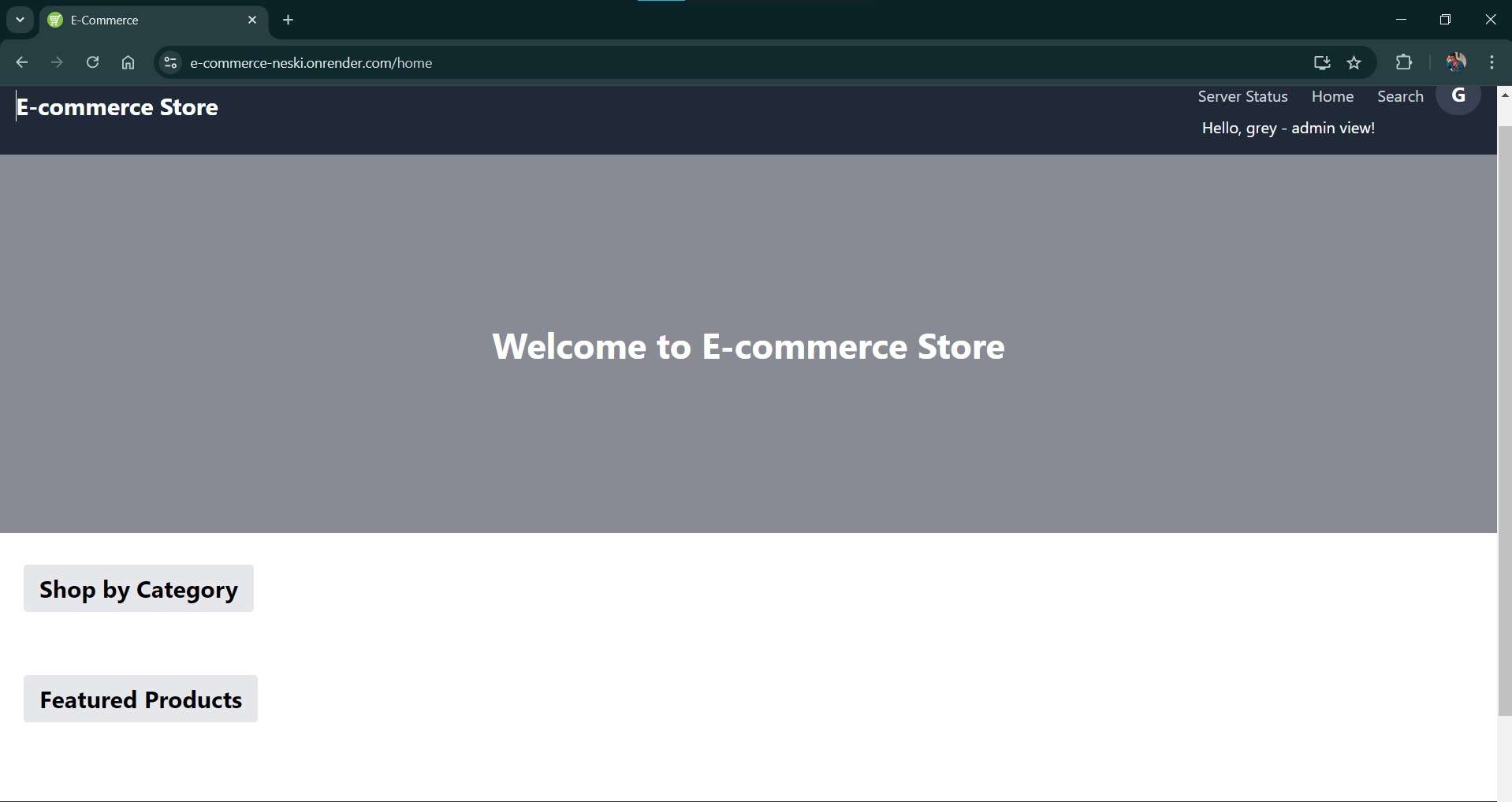 E-commerce Store
